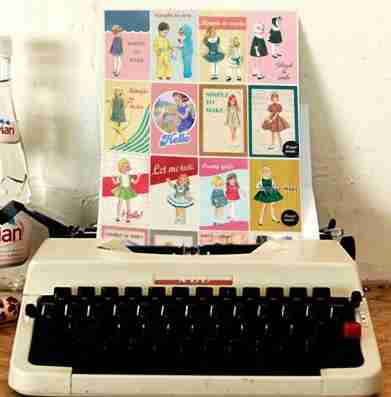 复古bentoy欧美's画报贴纸装饰贴