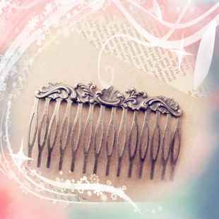 欧美日本韩国宫廷古典复古作古云纹发梳发夹发卡梳子