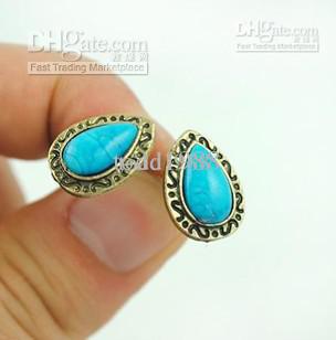 欧美复古大宝石耳钉外贸耳环清仓处理