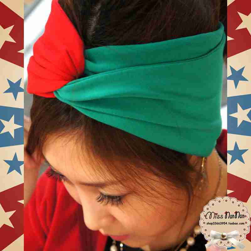 红绿撞色欧美复古