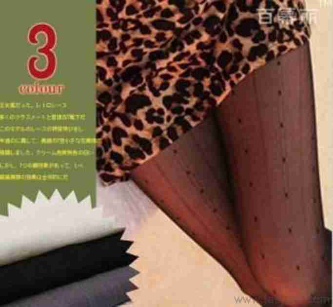 欧美风性感丝袜显瘦韩国复古天鹅绒点花