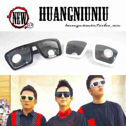 欧美复古方框墨镜