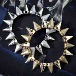 欧美饰品朋克夸张街头柳丁弹力手镯手链女复古