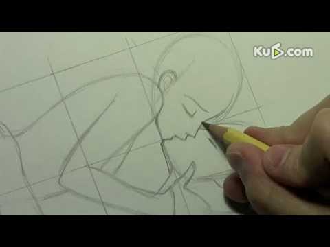 动漫人物接吻的简单画法素描技法