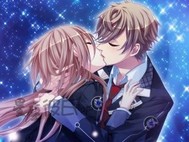 古典动漫情侣接吻图