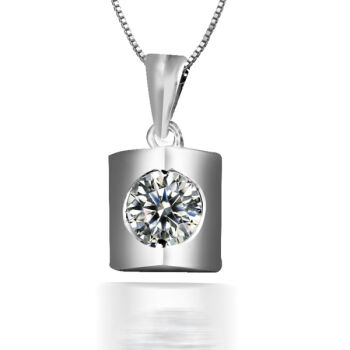 浪漫丽人钯金吊坠