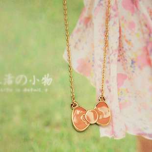 卡哇伊日本蒙奇奇娃娃仿珍珠拖鞋子长项链