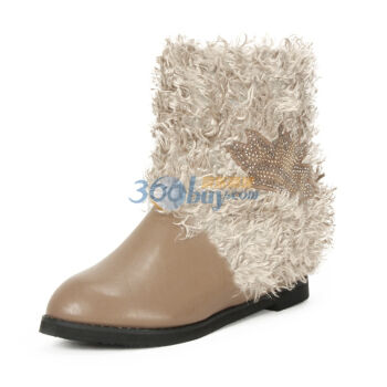 超萌超温暖超厚蒙奇奇毛绒拖鞋