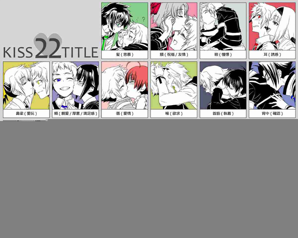 亲吻各处的含义