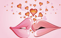 爱情亲吻甜蜜图片