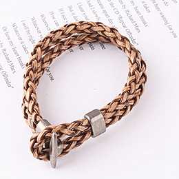 好看欧美皮手链