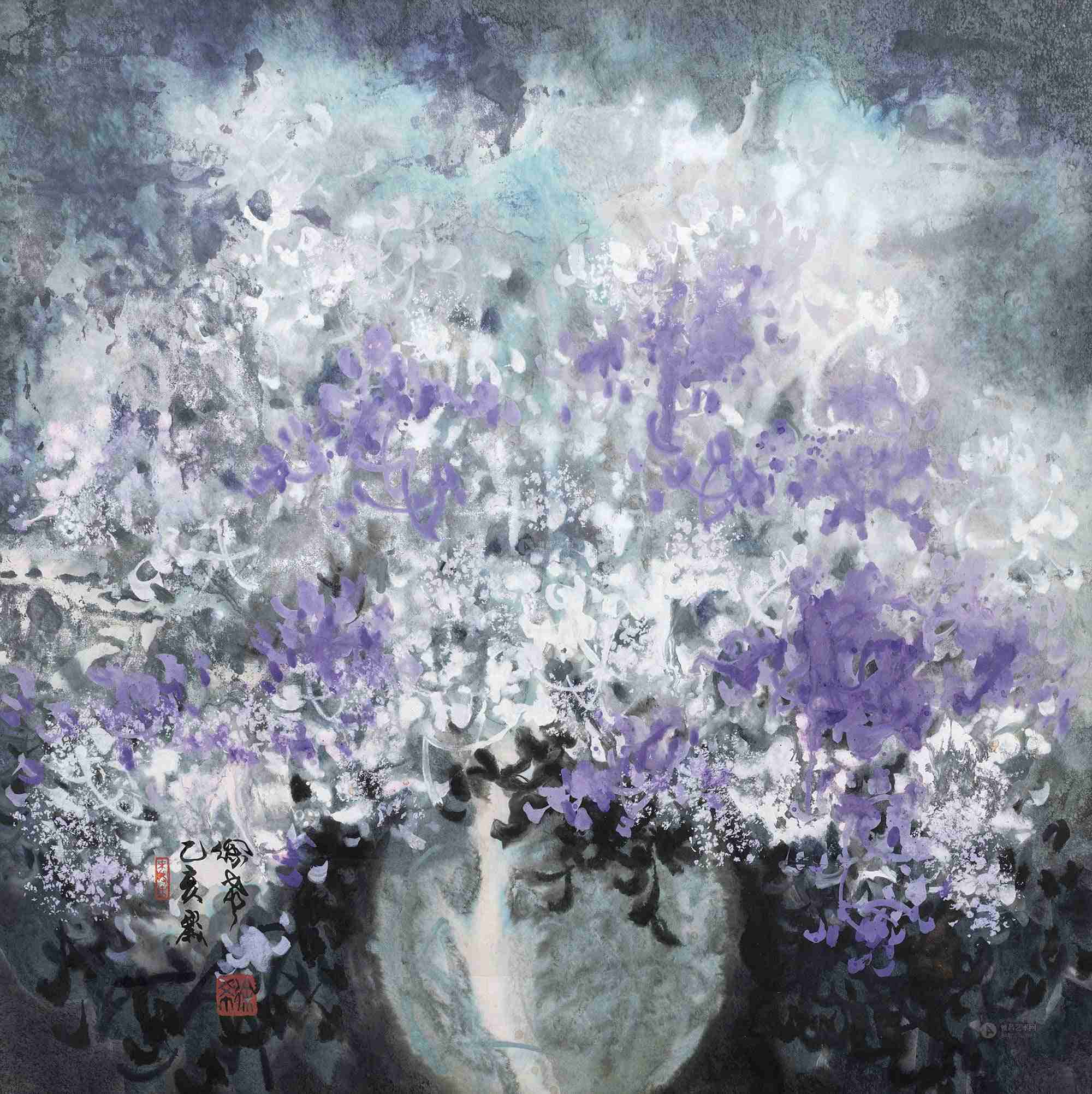 乙亥年作山花烂漫
