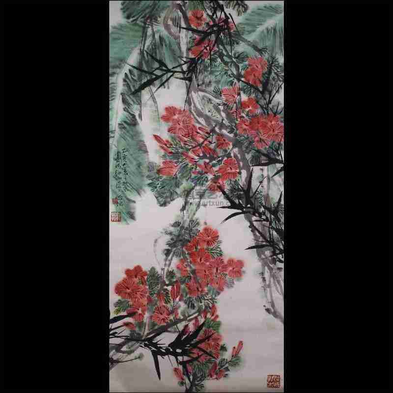 郭怡琮山花烂漫图