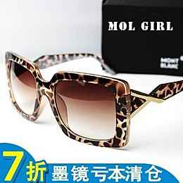 韩火火非主流大方黑框镜