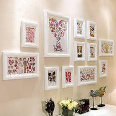 创意婚纱照艺术照相框墙