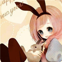 卖萌的可爱卡通女生头像