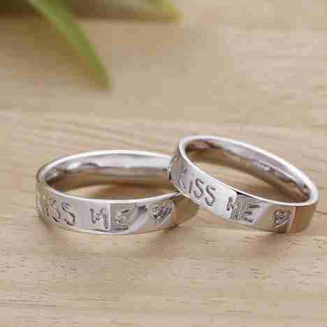 情侣戒指吻你戒指