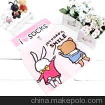 韩国卡通袜子可爱小熊兔时尚女袜全棉袜学生袜ab