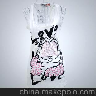 可爱加菲猫舒适背心