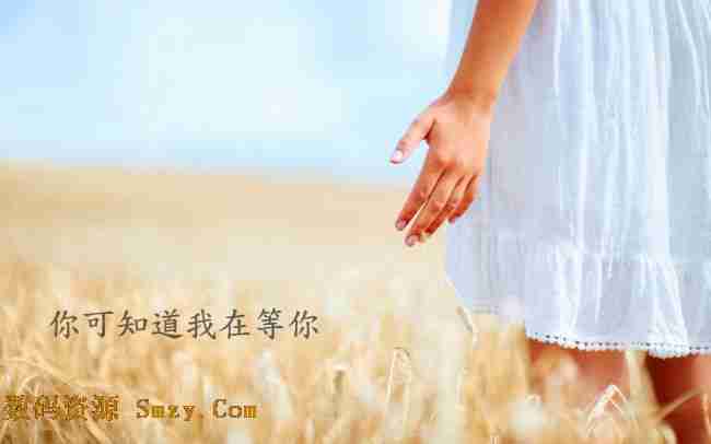 非主流少女麦田背景伤感文字高清图片