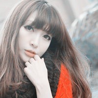 后清纯美女微信头像