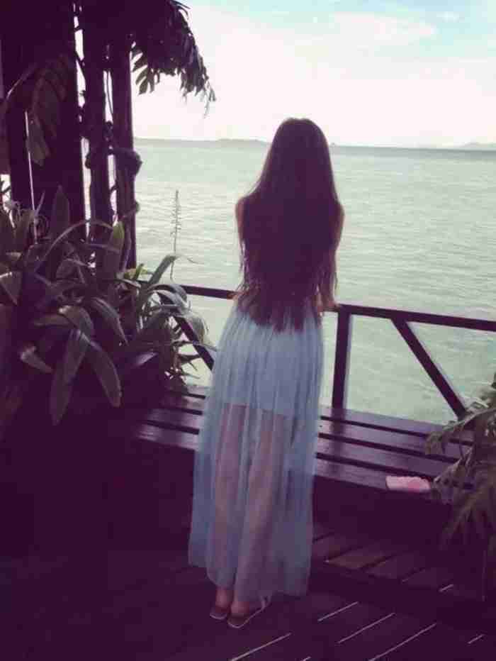 女头|背影|伤感|海边