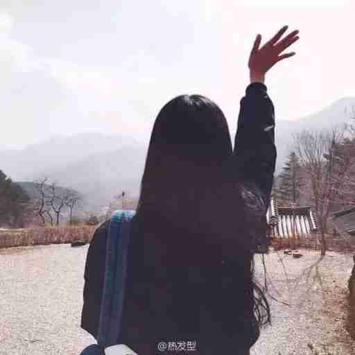 伤感背影头像
