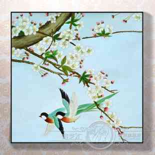 客厅走廊装饰画竖画清新