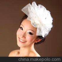 短发新娘头饰小礼帽韩式公主头花