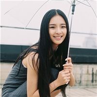微信头像原创挽长发