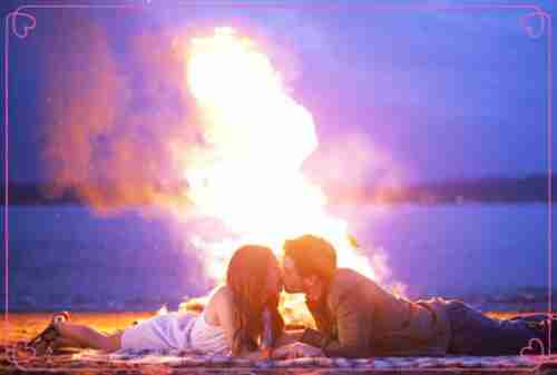 海边lomo唯美情侣意境图片