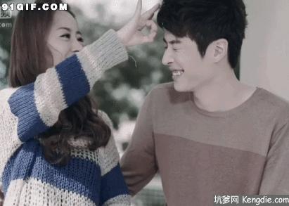 小清新情侣头像gif动态图片