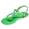 超模果冻凉鞋hst绿色