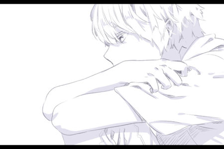 有没有抱腿哭或者哭着笑的动漫图片