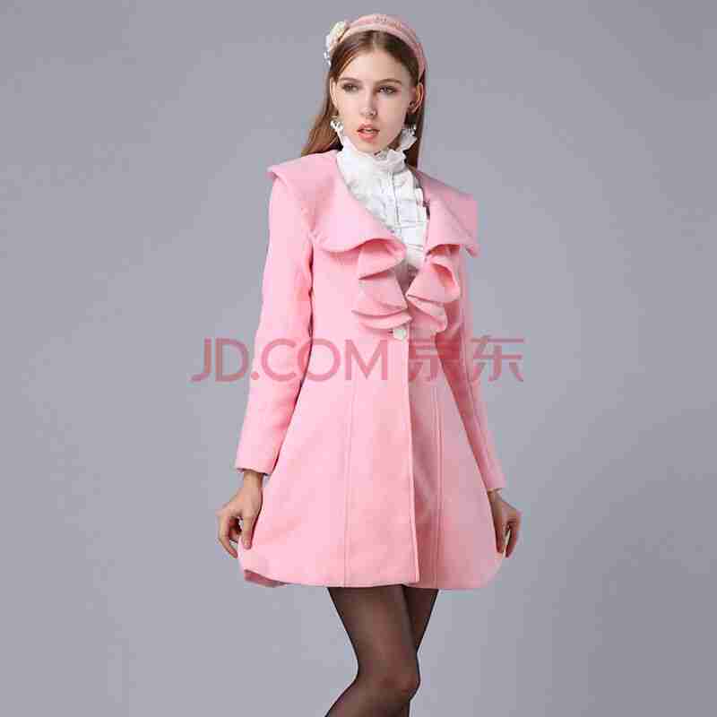 甜美粉红外套喜欢