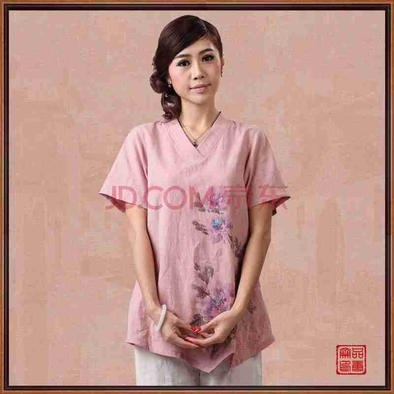 改良旗袍汉服古装棉麻夏装女