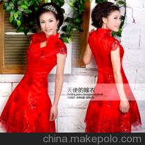 红色旗袍冬装