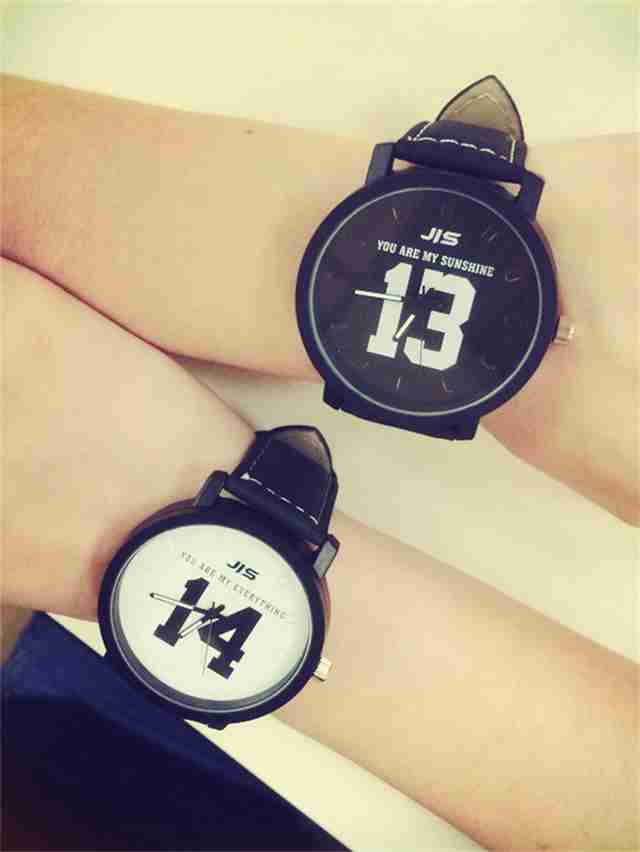 数字复古原宿情侣手表无类目配饰