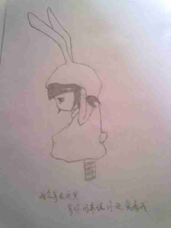 念一次沧桑繁华手绘插图·伤感小兔女