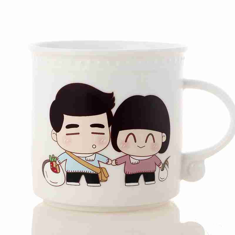 白头偕老创意情侣变色杯卡当为爱用心定制