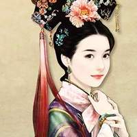 手绘复古女头像 手绘复古女头像