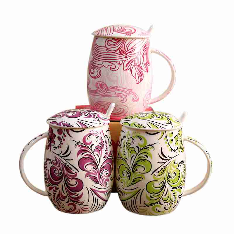 韩国创意情侣骨瓷杯