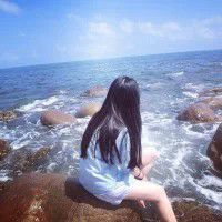 感受海风女生头像意境伤感小清新