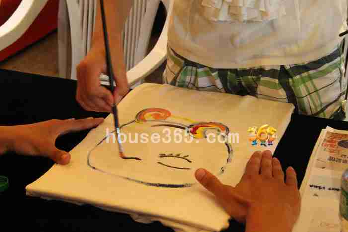 现场手绘情侣t恤