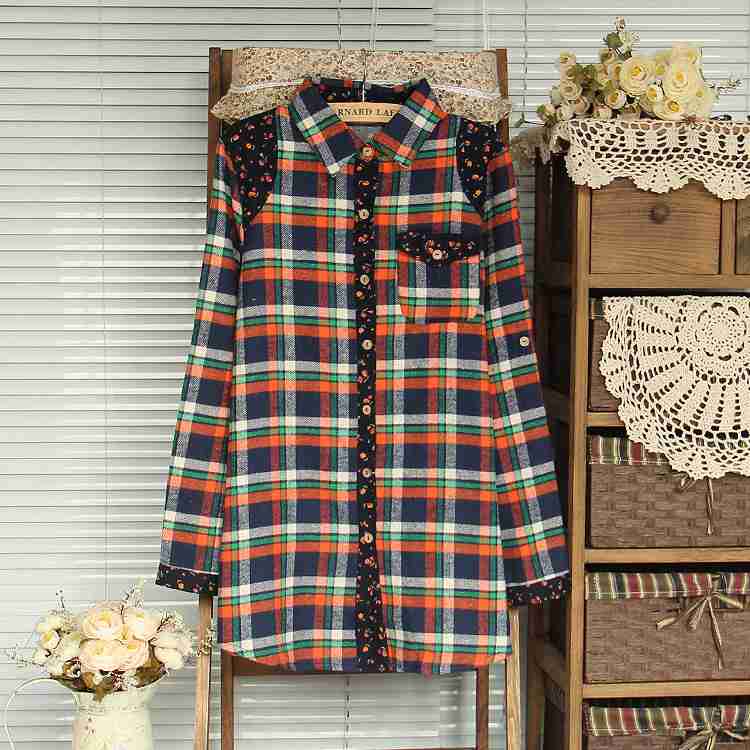 多图衬衫复古纽扣