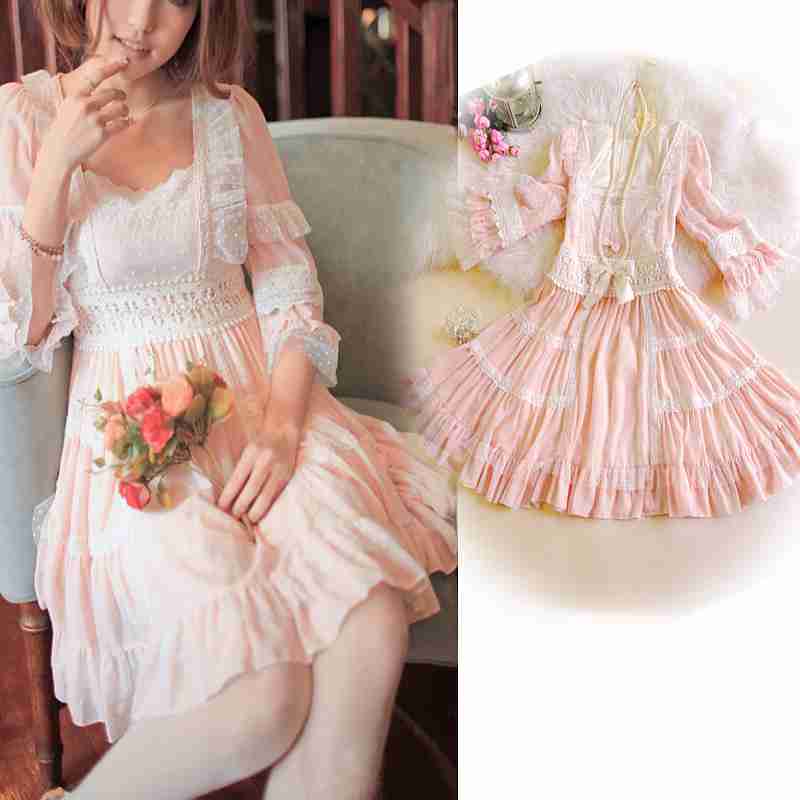 多图中世纪复古宫廷裙