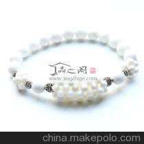 藏银白砗磲手链复古手链
