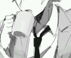 羽籽黑白伤感卡通头像