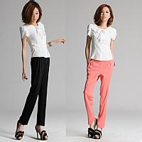 加大码女装夏季新胖mm百搭显瘦大码哈伦休闲长裤