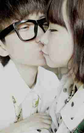 搞怪浪漫真人微信秀情侣图片